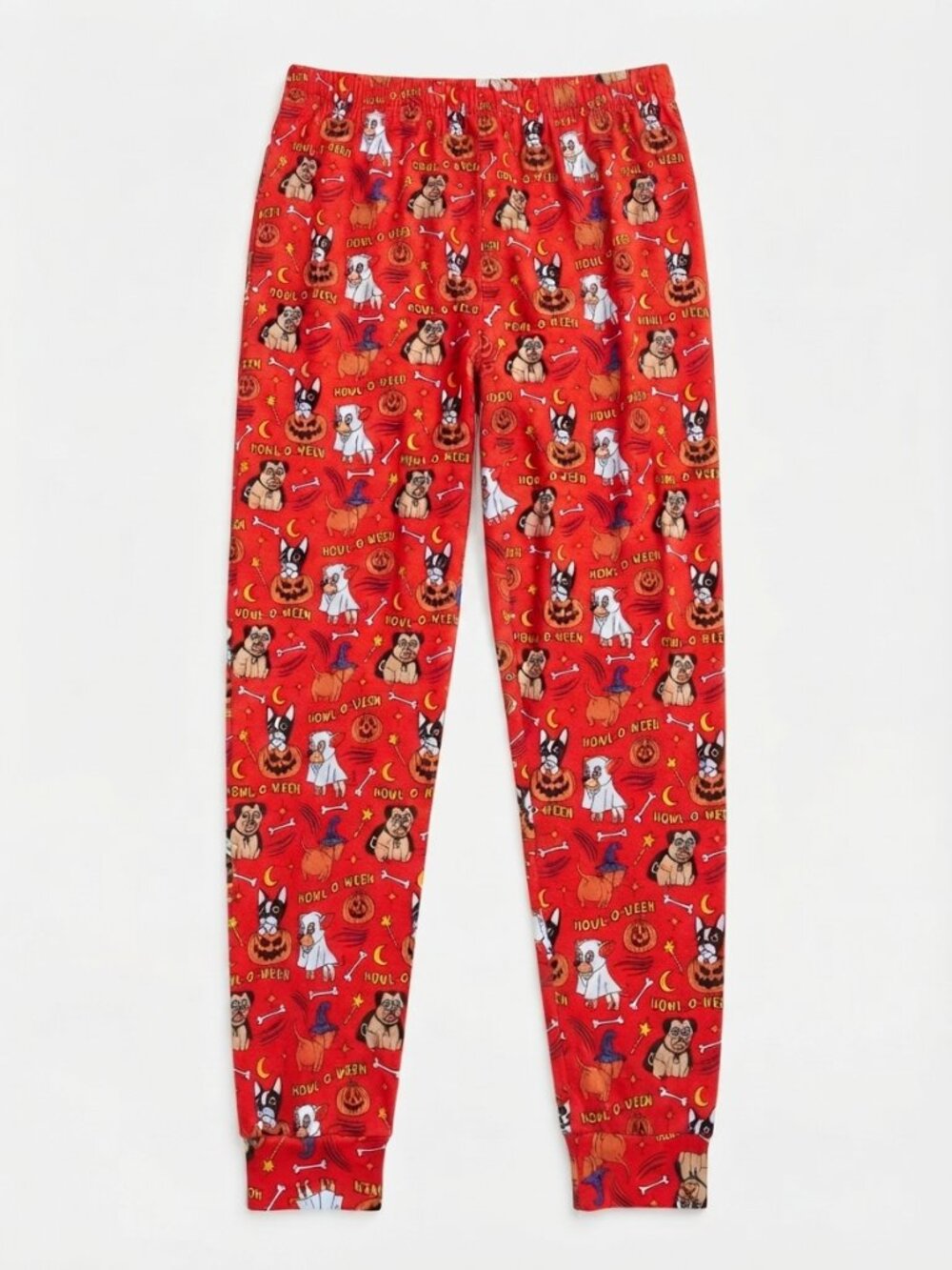 Main and Local - "Howl-O-Ween" Dog Lounge Pants Halloween Pajamas - Medium